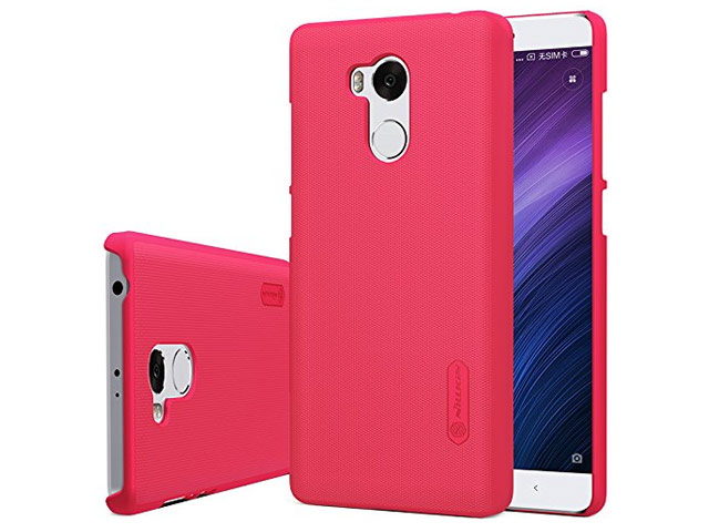 Чехол Nillkin Hard case для Xiaomi Redmi 4 prime (красный, пластиковый)