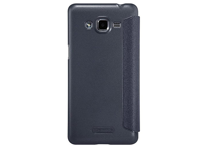 Чехол Nillkin Sparkle Leather Case для Samsung Galaxy J2 Prime (темно-серый, винилискожа)