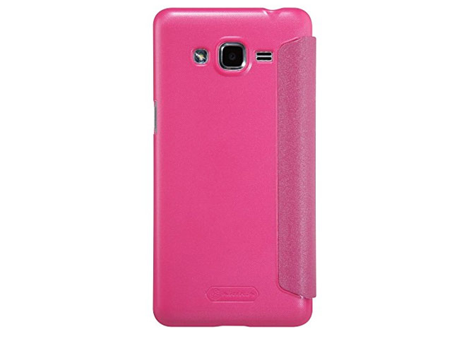 Чехол Nillkin Sparkle Leather Case для Samsung Galaxy J2 Prime (розовый, винилискожа)