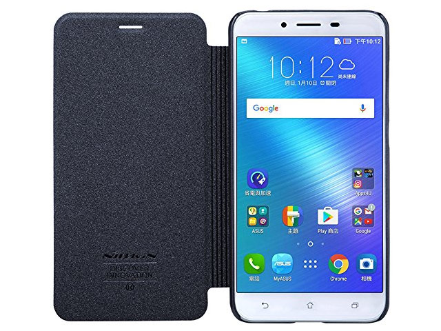 Чехол Nillkin Sparkle Leather Case для Asus Zenfone 3 Max ZC553KL (темно-серый, винилискожа)