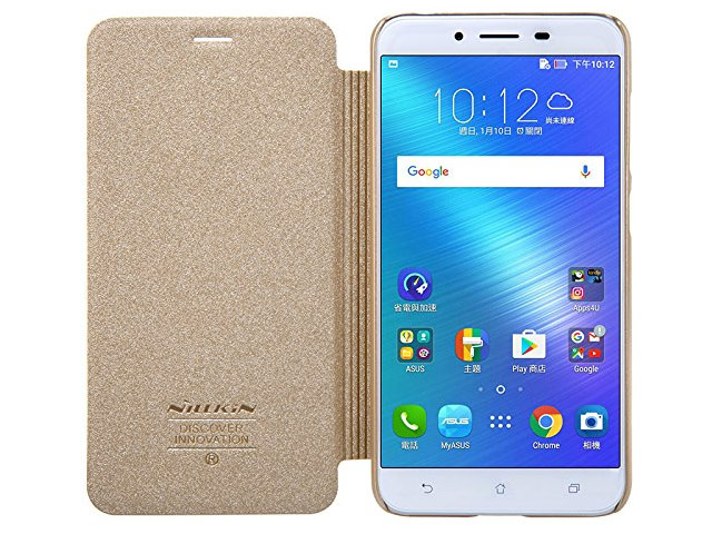 Чехол Nillkin Sparkle Leather Case для Asus Zenfone 3 Max ZC553KL (золотистый, винилискожа)