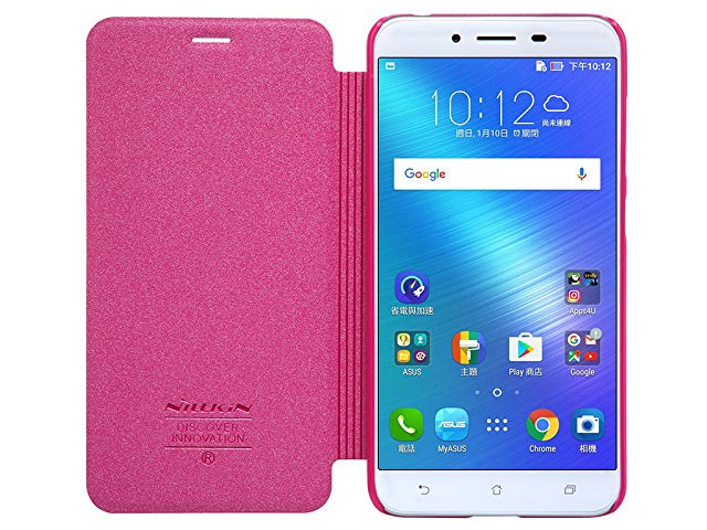 Чехол Nillkin Sparkle Leather Case для Asus Zenfone 3 Max ZC553KL (розовый, винилискожа)