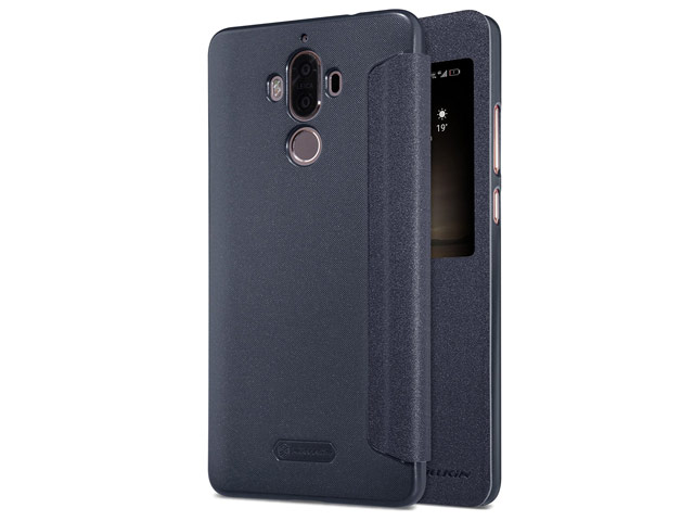 Чехол Nillkin Sparkle Leather Case для Huawei Mate 9 (темно-серый, винилискожа)