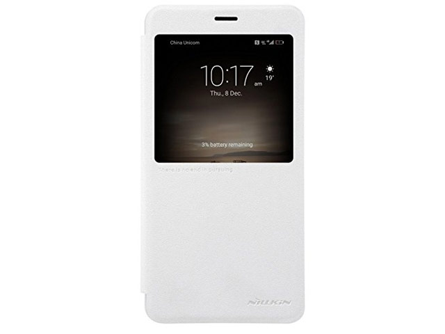 Чехол Nillkin Sparkle Leather Case для Huawei Mate 9 (белый, винилискожа)