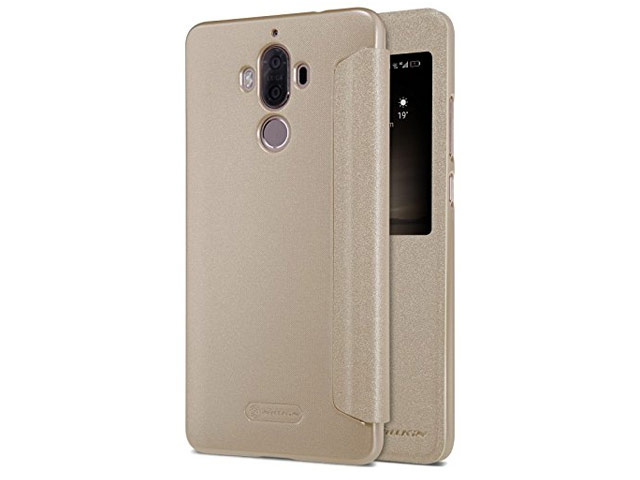 Чехол Nillkin Sparkle Leather Case для Huawei Mate 9 (золотистый, винилискожа)