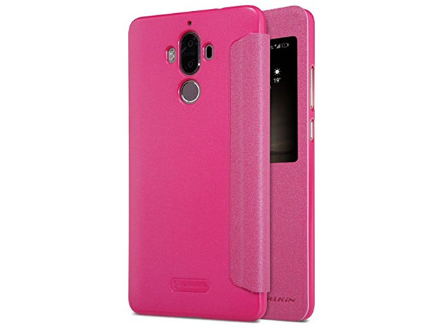 Чехол Nillkin Sparkle Leather Case для Huawei Mate 9 (розовый, винилискожа)