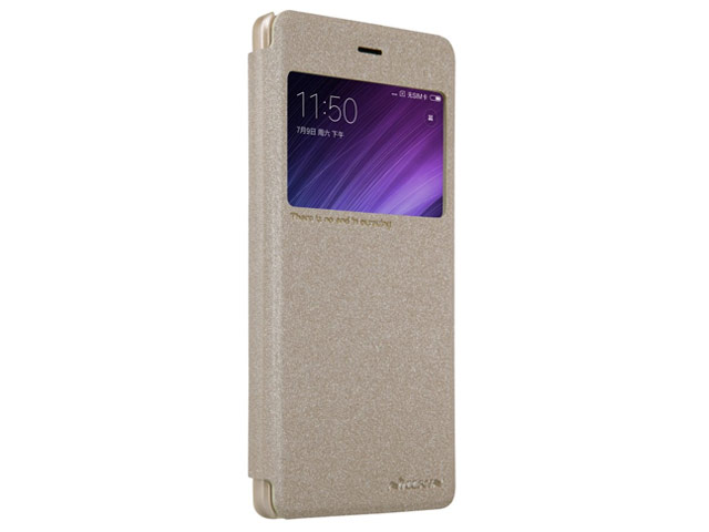 Чехол Nillkin Sparkle Leather Case для Xiaomi Redmi 4 (золотистый, винилискожа)