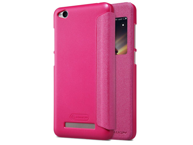 Чехол Nillkin Sparkle Leather Case для Xiaomi Redmi 4A (розовый, винилискожа)