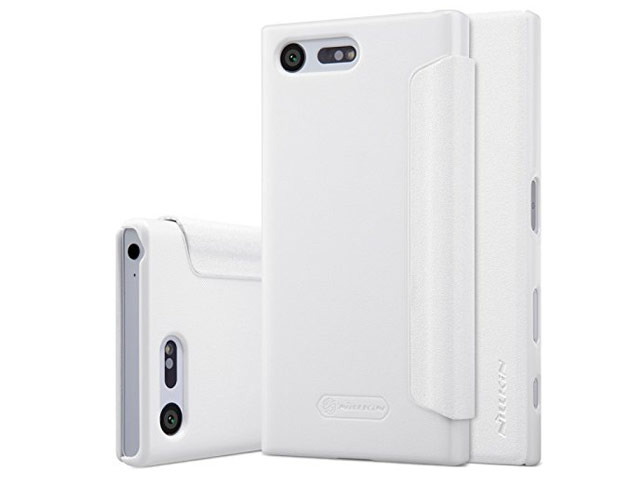 Чехол Nillkin Sparkle Leather Case для Sony Xperia X compact (белый, винилискожа)