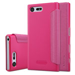 Чехол Nillkin Sparkle Leather Case для Sony Xperia X compact (розовый, винилискожа)