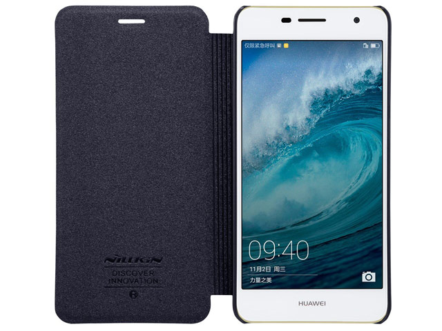 Чехол Nillkin Sparkle Leather Case для Huawei Enjoy 6 (темно-серый, винилискожа)