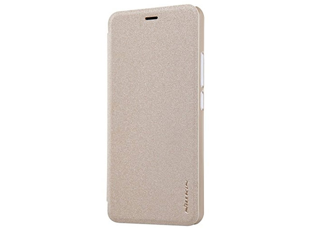 Чехол Nillkin Sparkle Leather Case для Meizu M5 (золотистый, винилискожа)