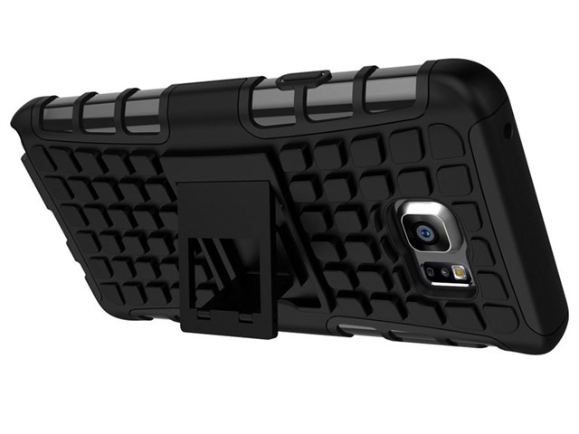 Чехол Yotrix Shockproof case для Samsung Galaxy Note 5 N920 (черный, пластиковый)