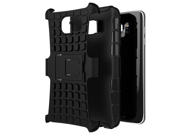 Чехол Yotrix Shockproof case для Samsung Galaxy Note 5 N920 (черный, пластиковый)
