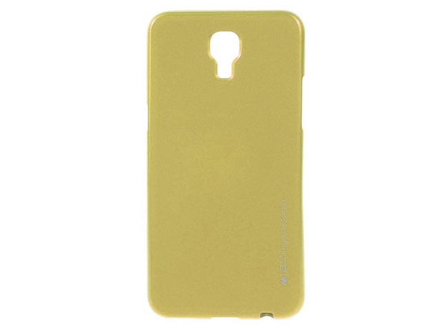 Чехол Mercury Goospery Jelly Case для LG X view (желтый, гелевый)