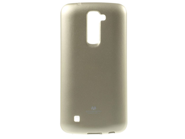 Чехол Mercury Goospery Jelly Case для LG K10 (золотистый, гелевый)