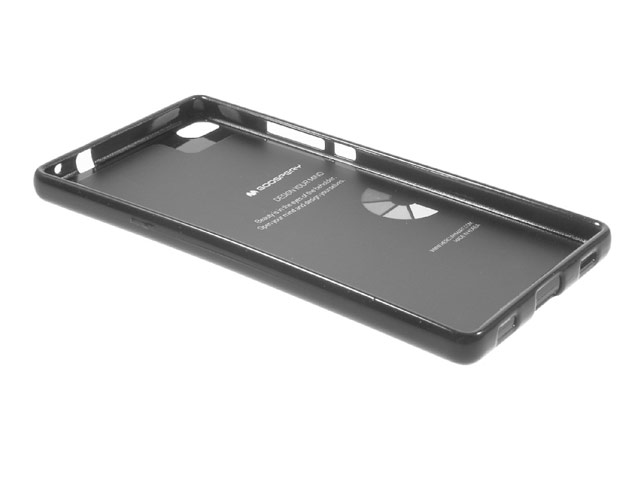 Чехол Mercury Goospery Jelly Case для Huawei P8 (черный, гелевый)