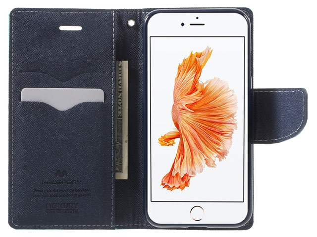Чехол Mercury Goospery Fancy Diary Case для Apple iPhone 7 (черный/коричневый, винилискожа)