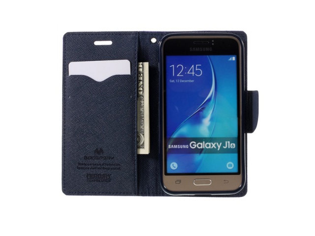 Чехол Mercury Goospery Fancy Diary Case для Samsung Galaxy J1 2016 J120 (фиолетовый, винилискожа)
