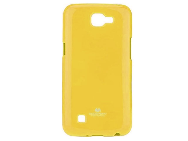 Чехол Mercury Goospery Jelly Case для LG K4 (желтый, гелевый)