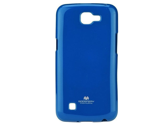 Чехол Mercury Goospery Jelly Case для LG K4 (синий, гелевый)
