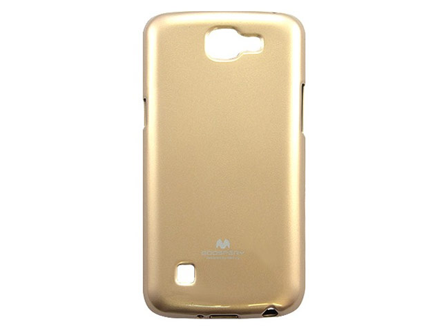 Чехол Mercury Goospery Jelly Case для LG K4 (золотистый, гелевый)
