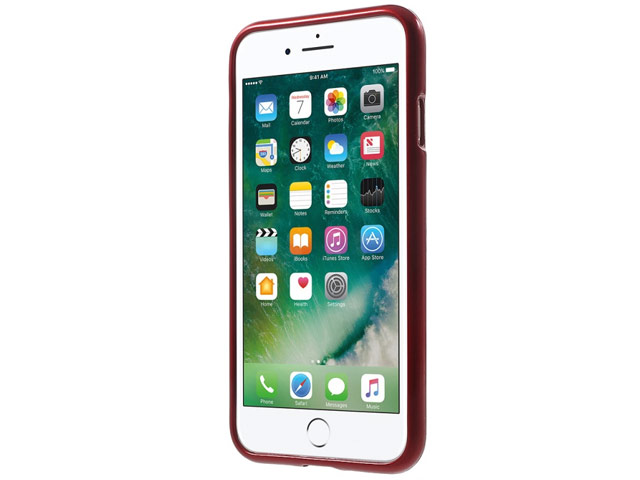 Чехол Mercury Goospery Jelly Case для Apple iPhone 7 (красный, гелевый)
