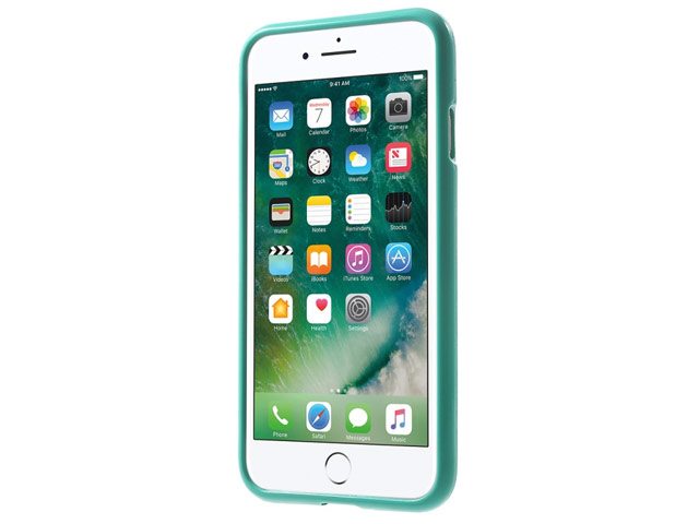 Чехол Mercury Goospery Jelly Case для Apple iPhone 7 (бирюзовый, гелевый)