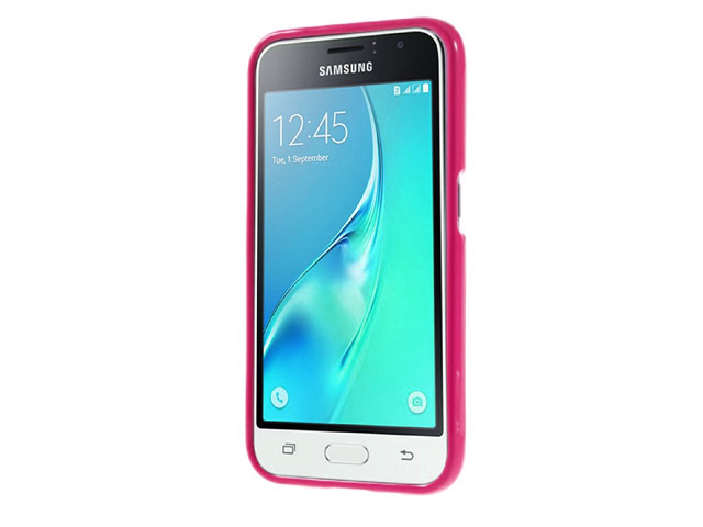 Чехол Mercury Goospery Jelly Case для Samsung Galaxy J1 2016 J120 (малиновый, гелевый)