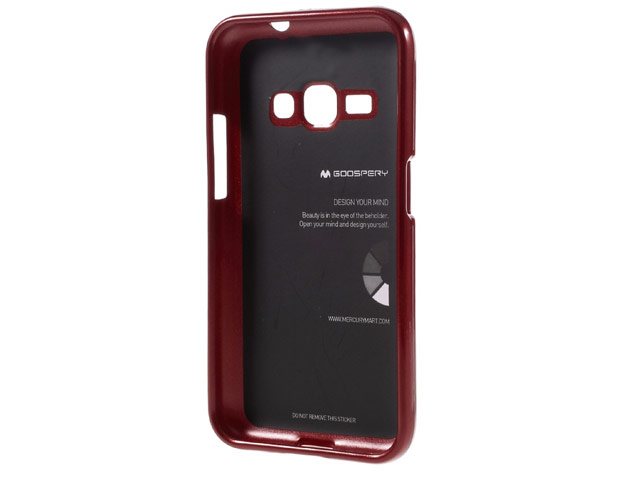 Чехол Mercury Goospery Jelly Case для Samsung Galaxy J1 2016 J120 (малиновый, гелевый)