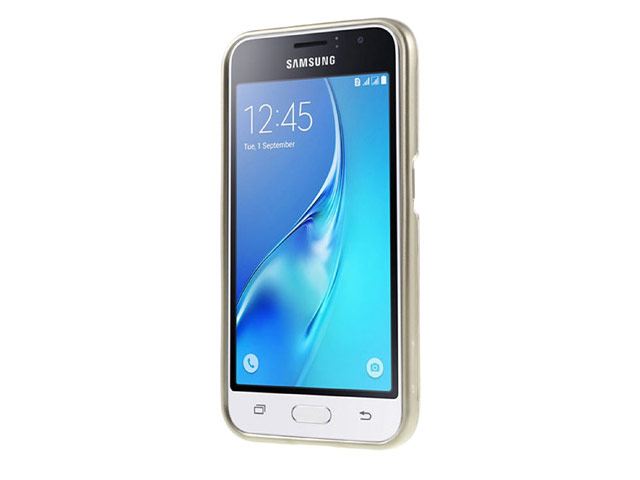 Чехол Mercury Goospery Jelly Case для Samsung Galaxy J1 2016 J120 (золотистый, гелевый)