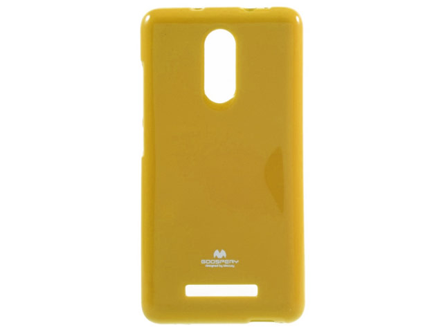 Чехол Mercury Goospery Jelly Case для Xiaomi Redmi Note 3 (желтый, гелевый)