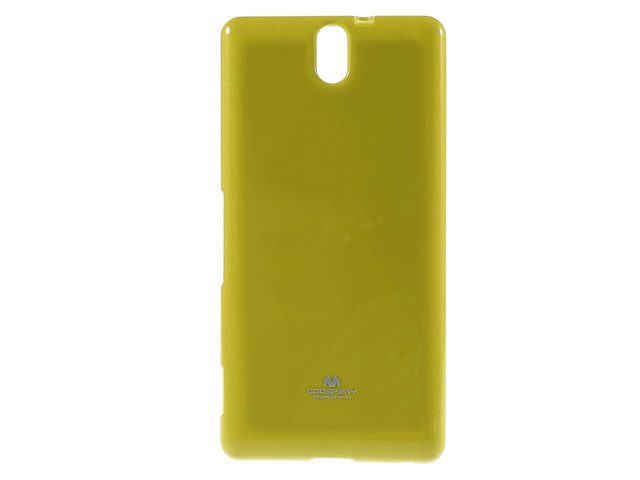 Чехол Mercury Goospery Jelly Case для Sony Xperia C5 ultra (желтый, гелевый)