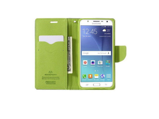 Чехол Mercury Goospery Fancy Diary Case для Samsung Galaxy J5 2016 J510 (синий, винилискожа)