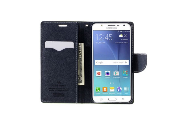 Чехол Mercury Goospery Fancy Diary Case для Samsung Galaxy J5 2016 J510 (зеленый, винилискожа)