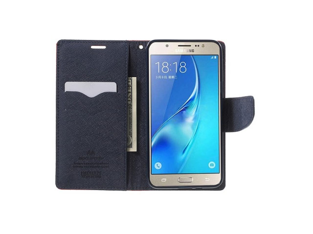 Чехол Mercury Goospery Fancy Diary Case для Samsung Galaxy J3 2016 J320 (красный, винилискожа)