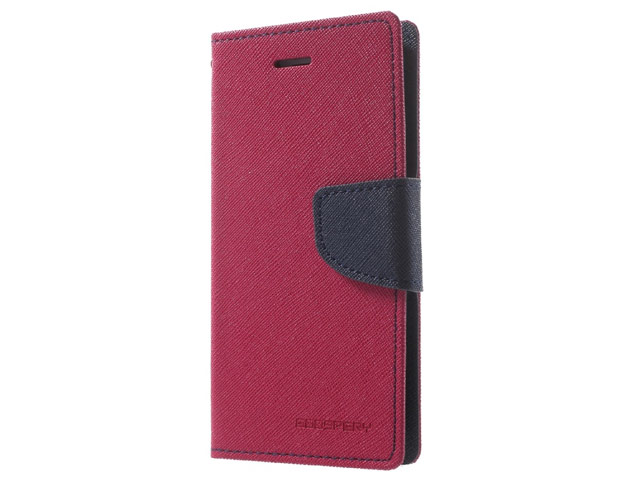 Чехол Mercury Goospery Fancy Diary Case для LG X style (малиновый, винилискожа)