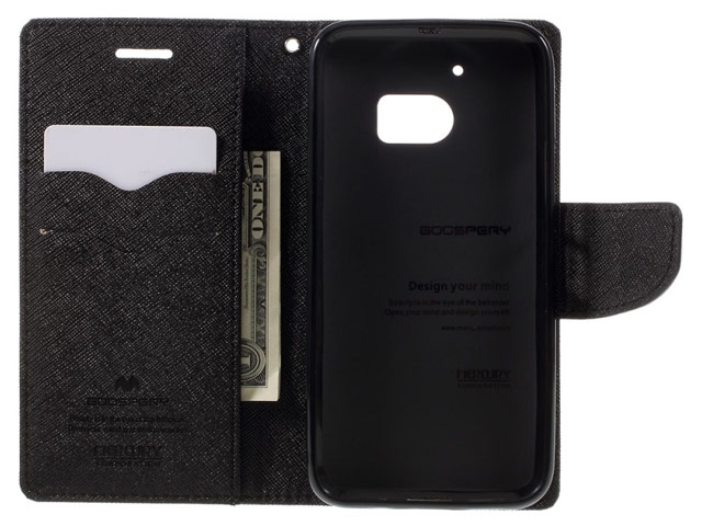 Чехол Mercury Goospery Fancy Diary Case для HTC 10/10 Lifestyle (черный, винилискожа)