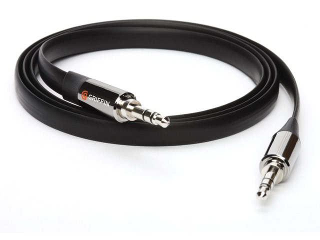 Аудио-кабель Griffin Flat Aux Cable 3' AUX с разъемами 3.5 мм