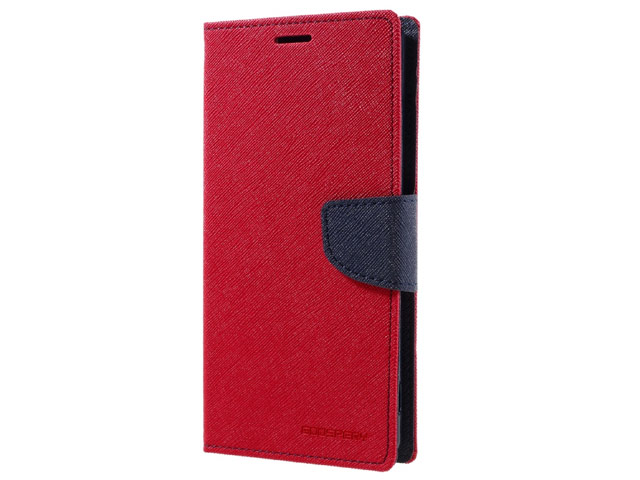 Чехол Mercury Goospery Fancy Diary Case для Sony Xperia X (красный, винилискожа)
