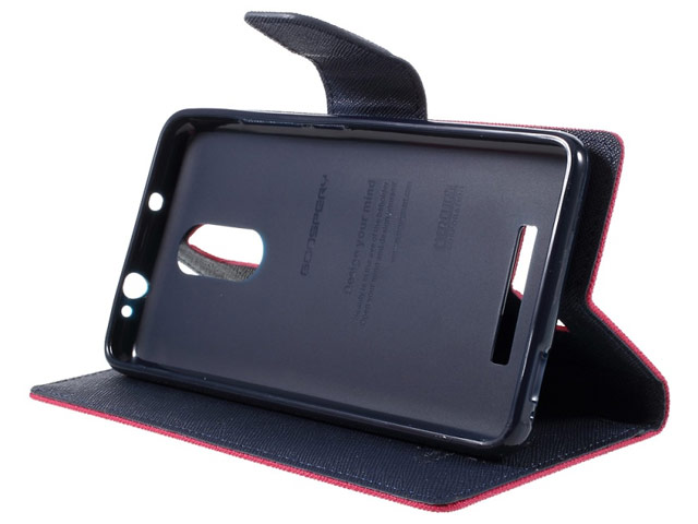 Чехол Mercury Goospery Fancy Diary Case для Xiaomi Redmi Note 3 (красный, винилискожа)