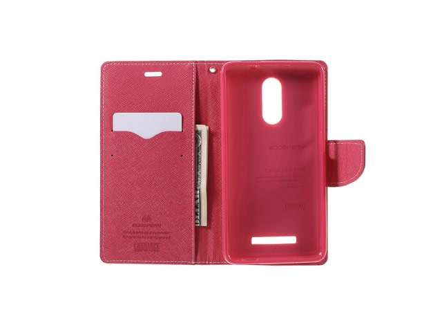 Чехол Mercury Goospery Fancy Diary Case для Xiaomi Redmi Note 3 (розовый, винилискожа)