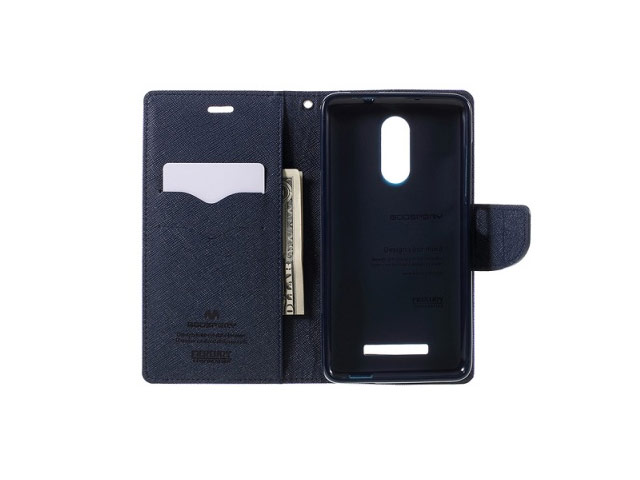 Чехол Mercury Goospery Fancy Diary Case для Xiaomi Redmi Note 3 (фиолетовый, винилискожа)