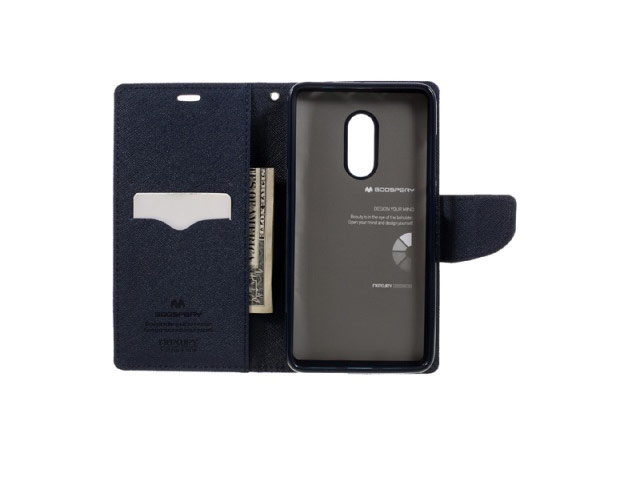 Чехол Mercury Goospery Fancy Diary Case для Xiaomi Redmi Note 4 (фиолетовый, винилискожа)