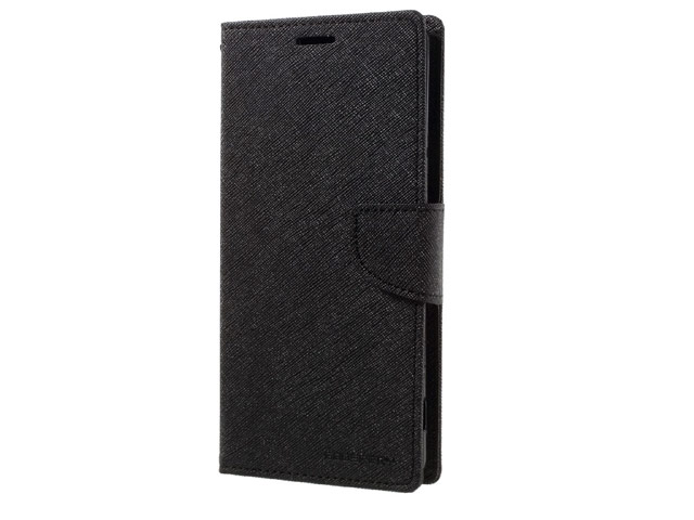 Чехол Mercury Goospery Fancy Diary Case для Sony Xperia XA ultra (черный, винилискожа)