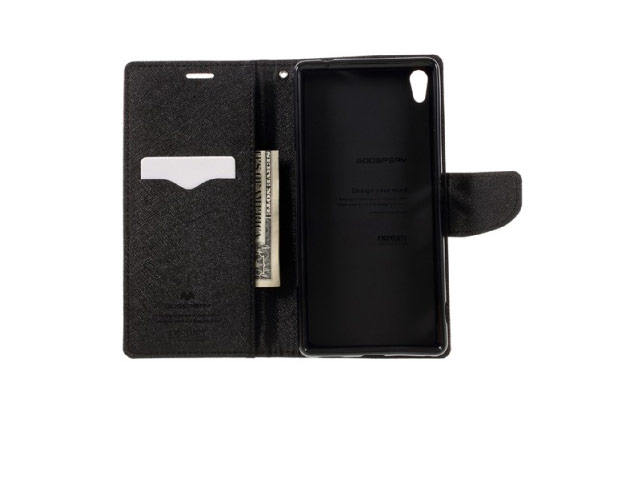 Чехол Mercury Goospery Fancy Diary Case для Sony Xperia XA ultra (коричневый, винилискожа)