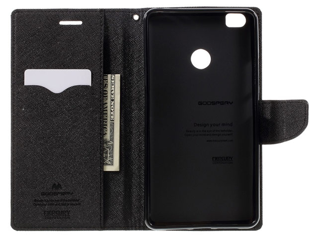 Чехол Mercury Goospery Fancy Diary Case для Xiaomi Mi Max (черный, винилискожа)
