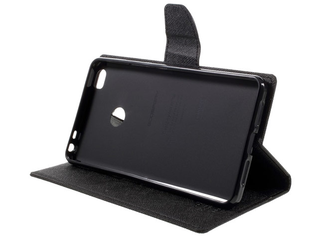 Чехол Mercury Goospery Fancy Diary Case для Xiaomi Mi Max (черный/коричневый, винилискожа)