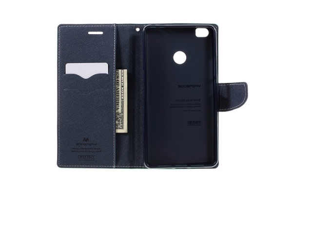 Чехол Mercury Goospery Fancy Diary Case для Xiaomi Mi Max (голубой, винилискожа)