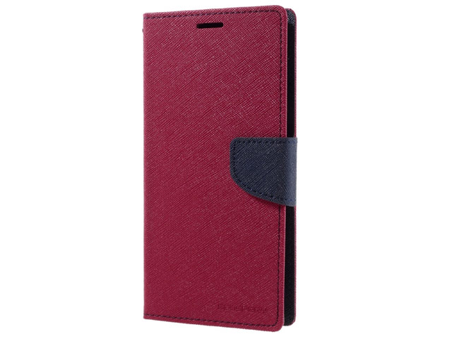 Чехол Mercury Goospery Fancy Diary Case для Sony Xperia XA (малиновый, винилискожа)